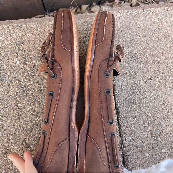 DEXTER Women’s Brown Leather Flat Loafer Slip On Made in USA Size 7 - Picture 8 of 11